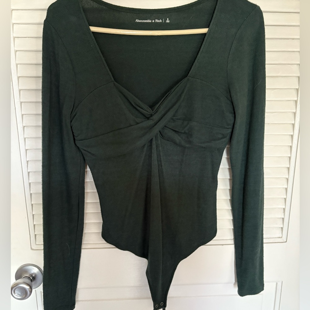 Abercrombie green bodysuit small